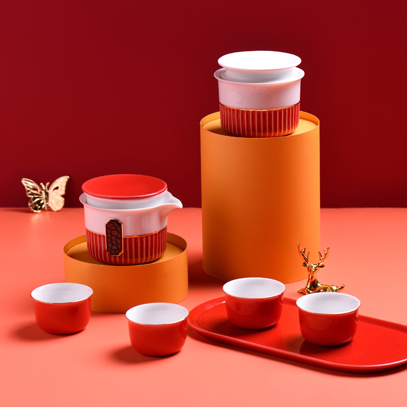 唯都 W-H14尚品红韵茶具套装