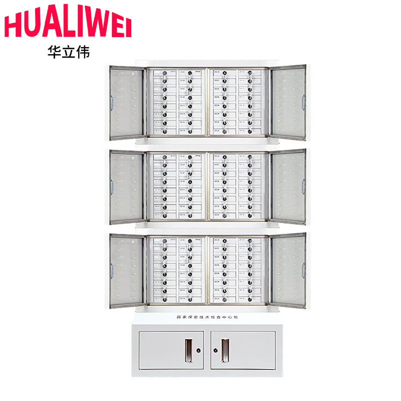 华立伟手机屏蔽柜96格组合款台高清大图