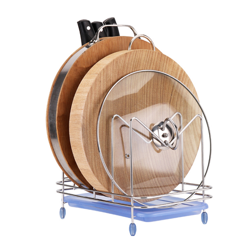 304不锈钢菜板架诗曼特砧板架子厨房置物架案板架菜墩收纳架锅盖架