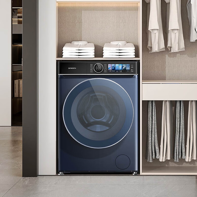创维(Skyworth)家用全自动滚筒洗衣机 F1259GDT_云锦蓝