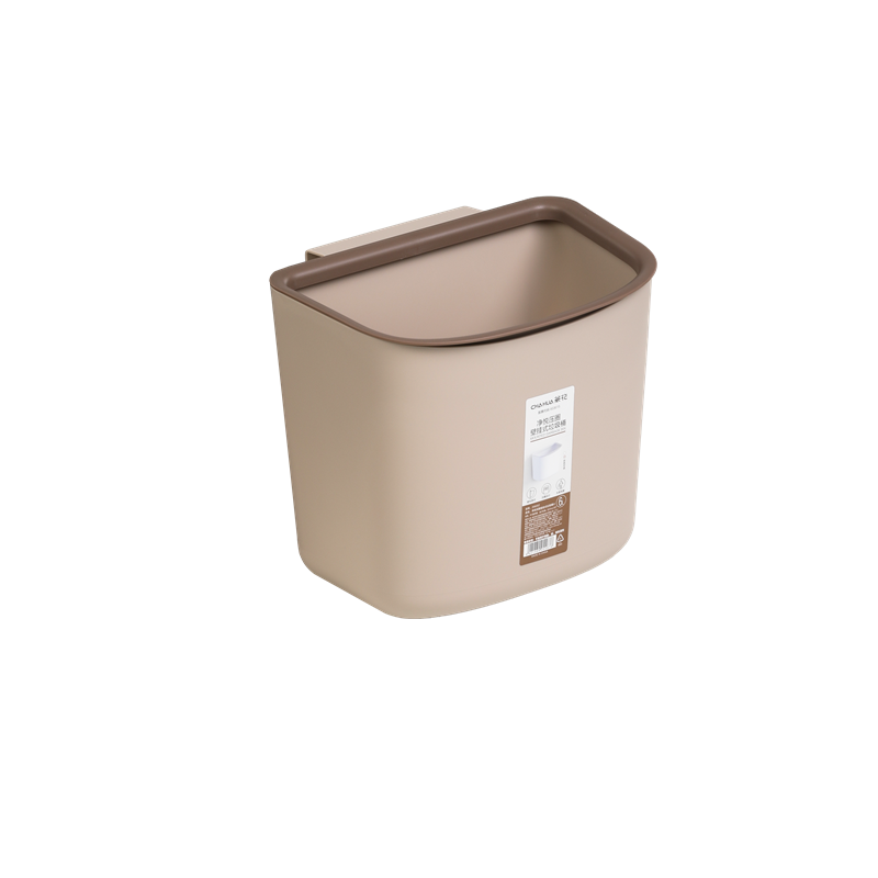 茶花 净悦压圈壁挂式垃圾桶M 6L/个