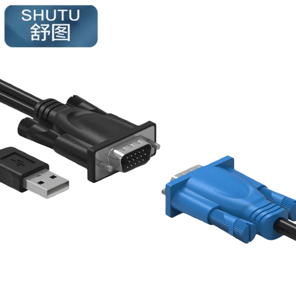 舒图 vga切换器线1.5m/条高清大图