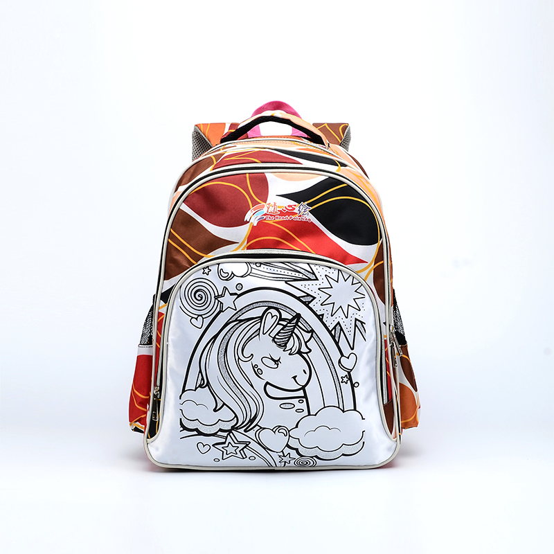 bsln书包bsl-168861 随心绘2019年新款diy涂鸦填色可爱卡通双肩背包幼