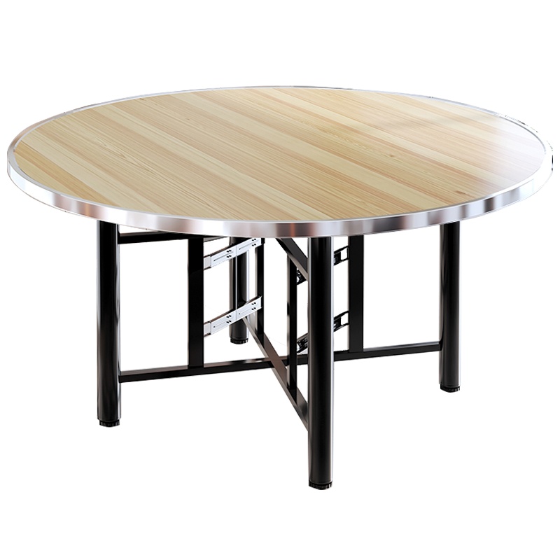 凌迪星圆形餐桌1.3*0.75m张高清大图