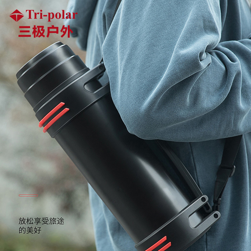 三极户外(Tri-Polar) TP3622 大容量真空保温壶304不锈钢保温杯高清大图