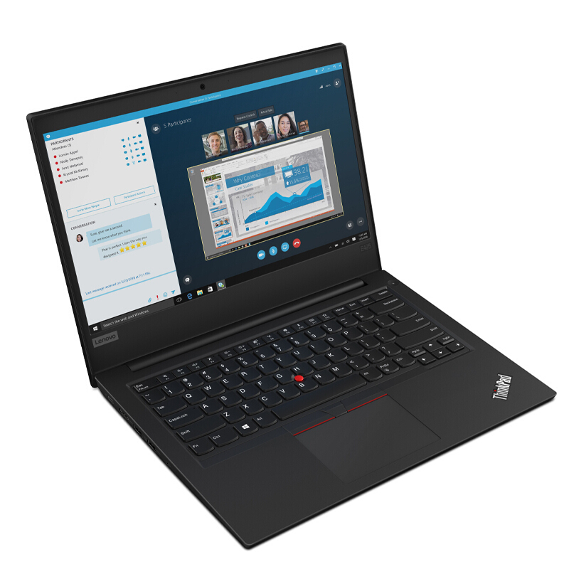 联想ThinkPad E495 0DCD 14英寸笔记本电脑 (锐龙R5-3500U 8GB内存 1T+128G固态 高分屏 W10H)