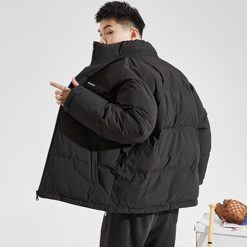 [1.5折价124元]唐狮冬季新款棉衣立领宽松棉服男款保暖加厚外套男生大袄子潮