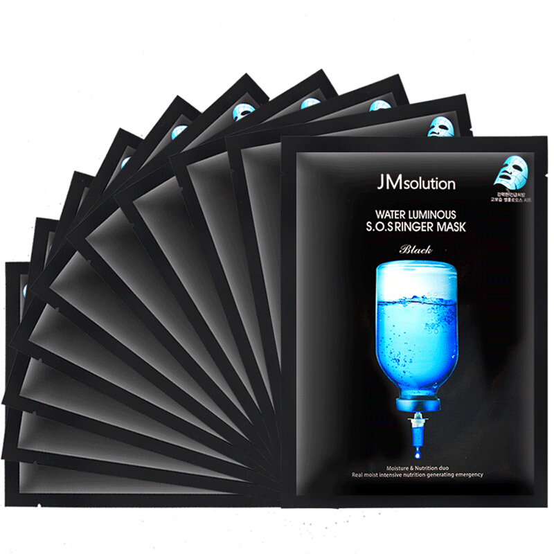 JMSolution 肌司研 JM深水炸弹面膜 滋润营养清爽保湿补水水光针剂急救面贴膜 10片/盒 韩国进口
