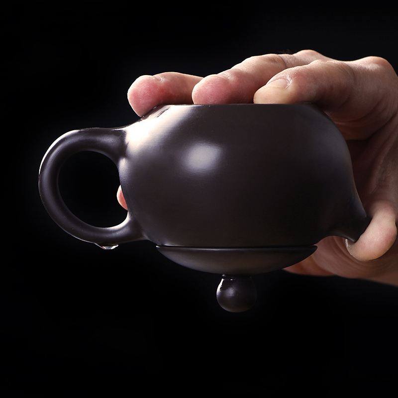 11件家用迷你功夫整套装茶具紫砂陶瓷茶杯办公室简易蓄水小四方竹茶盘生活日用家庭清洁生活日用家居器皿水具/水杯茶具水