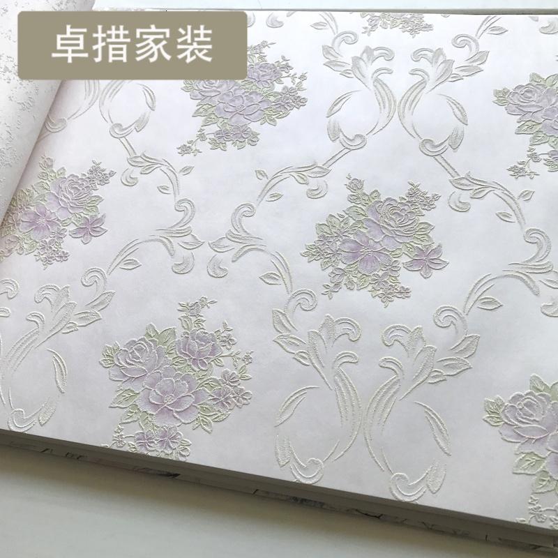 温馨田园卧室墙纸 粉色小碎花婚房壁纸 环保无纺布材质 U028壹德壹
