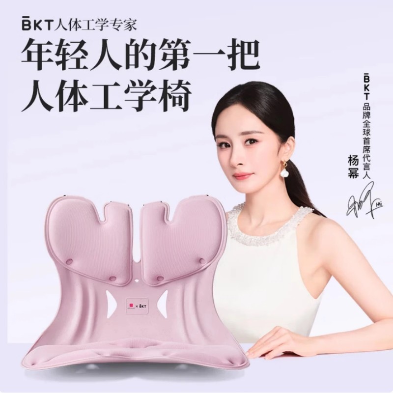 BKT 人体工学护腰坐姿椅 加大版 海雾蓝 故宫宫廷联名款高清大图