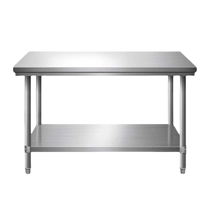 铭思达不锈钢操作台双层100*60*80cm台高清大图