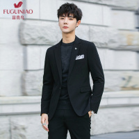 富贵鸟(FUGUINIAO)西服套装男西服结婚帅气西服修身韩版潮流英伦风商务正装外套 单西服