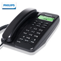 飞利浦(PHILIPS)电话机座机 固定电话 办公家用 免电池设计 来电显示 TD-2808 (黑色)