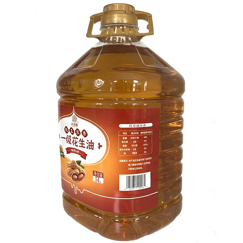 一级纯正浓香花生油5L高清大图