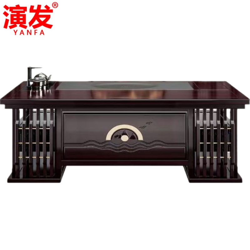 演发 茶桌组合160cm 套高清大图