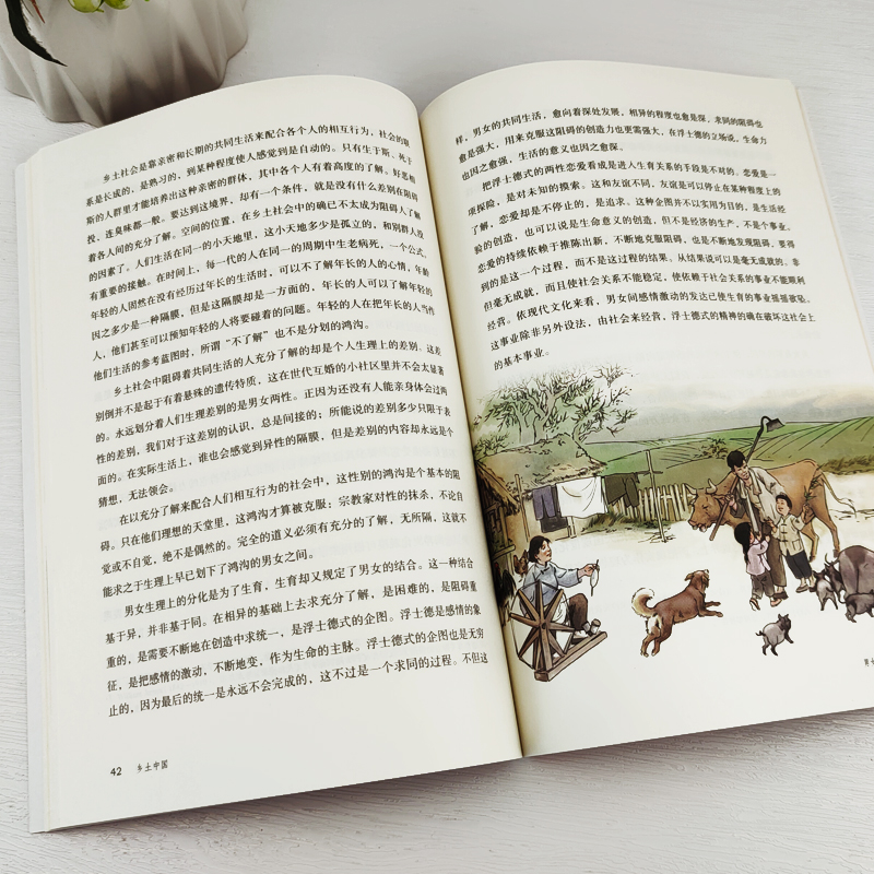 [正版]乡土中国 高中必读人教版 费孝通著 原版原著无删减高中版文学社科经典名著高一课外书阅读书籍人民教育出版社高清大图