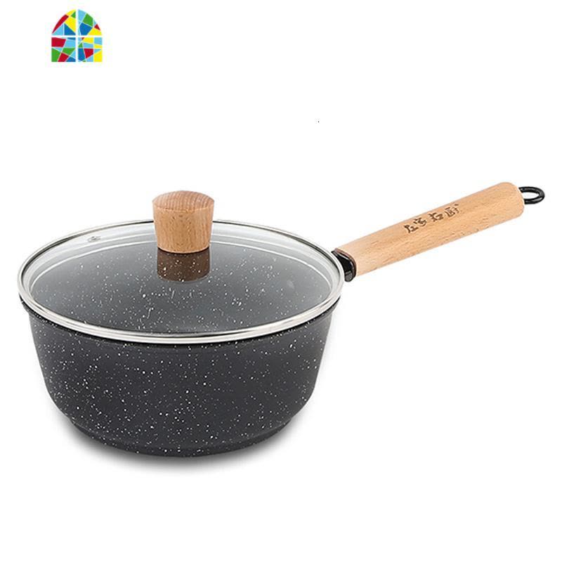 婴儿奶锅复合底宝宝煮奶锅不粘锅加厚热奶锅辅食锅 FENGHOU 20cm银山麦饭石奶锅(复合底)图片