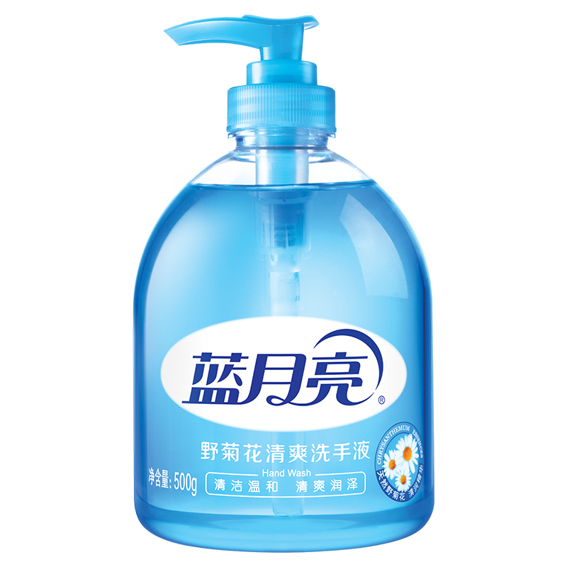 蓝月亮 芦荟抑菌+野菊花清爽洗手液 500g/瓶+500g/瓶组合装 有效抑菌