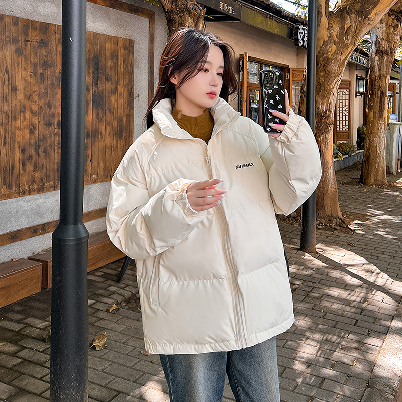 羽绒棉服2024冬季新款加厚面包服棉袄韩版宽松时尚百搭棉衣外套潮高清大图