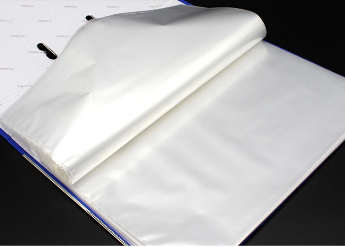 悠米 11孔资料备用袋 W11003C 透明 3丝 100个/袋 2袋装高清大图