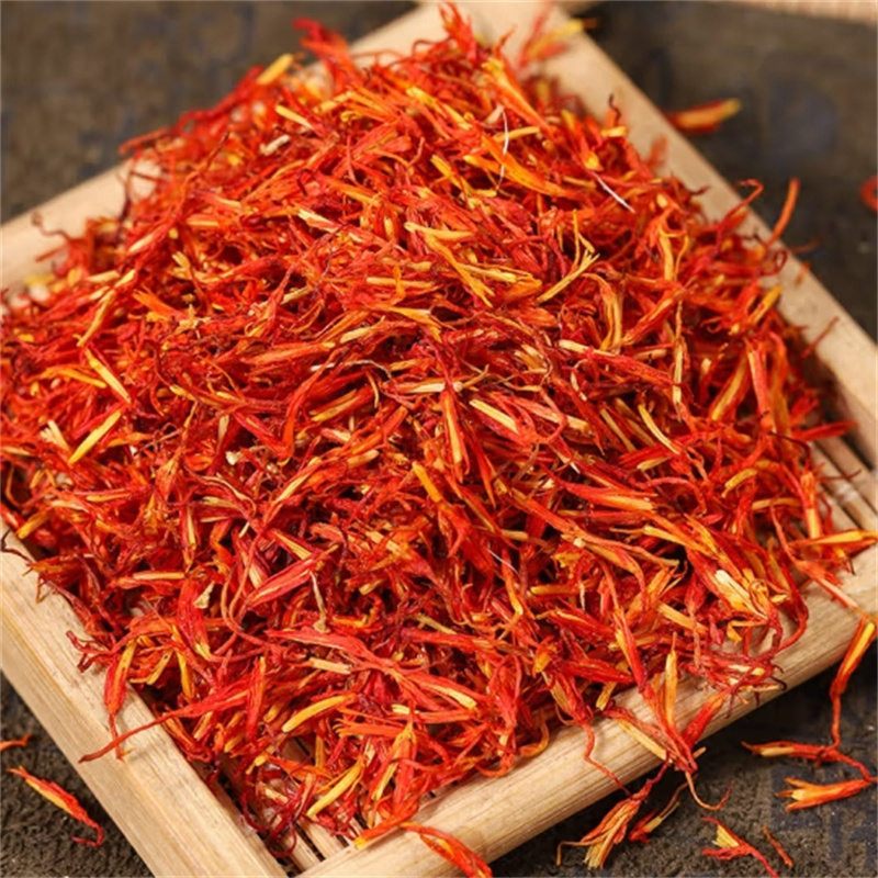 甄选红花100克正品干货新货无硫泡茶煮水草红花正品泡澡泡脚另售艾叶