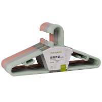 茶花大衣架塑料无痕加粗挂衣架家用裤架加长加厚成人晾衣架晾晒架[30只量贩装]混色大号46CM[床单枕套适用]