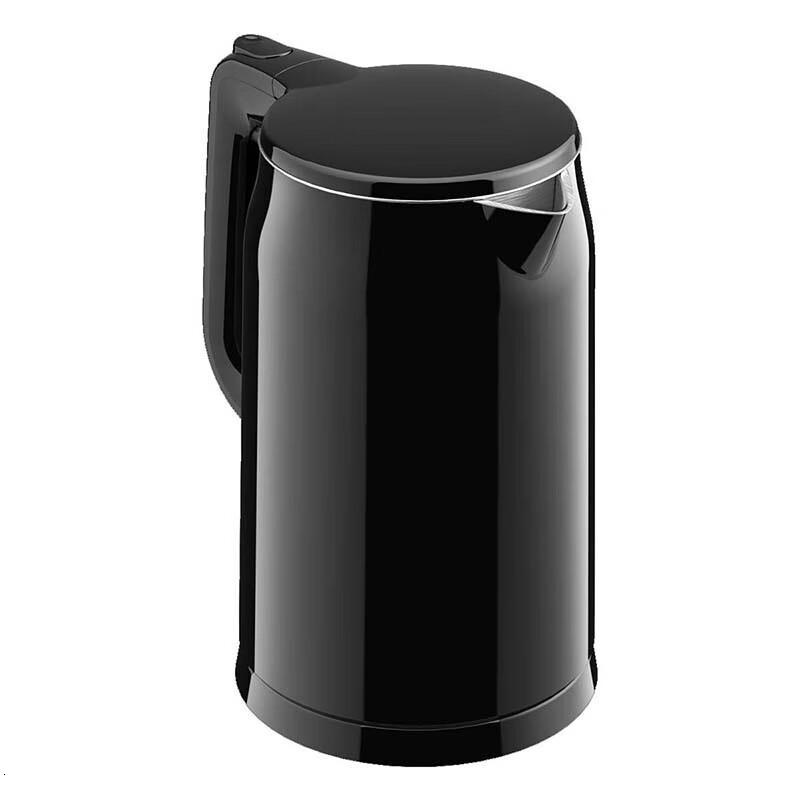 美的电热水壶 家用烧水壶 食品级304不锈钢 双层防烫 1.7L MK-AEK17S01高清大图