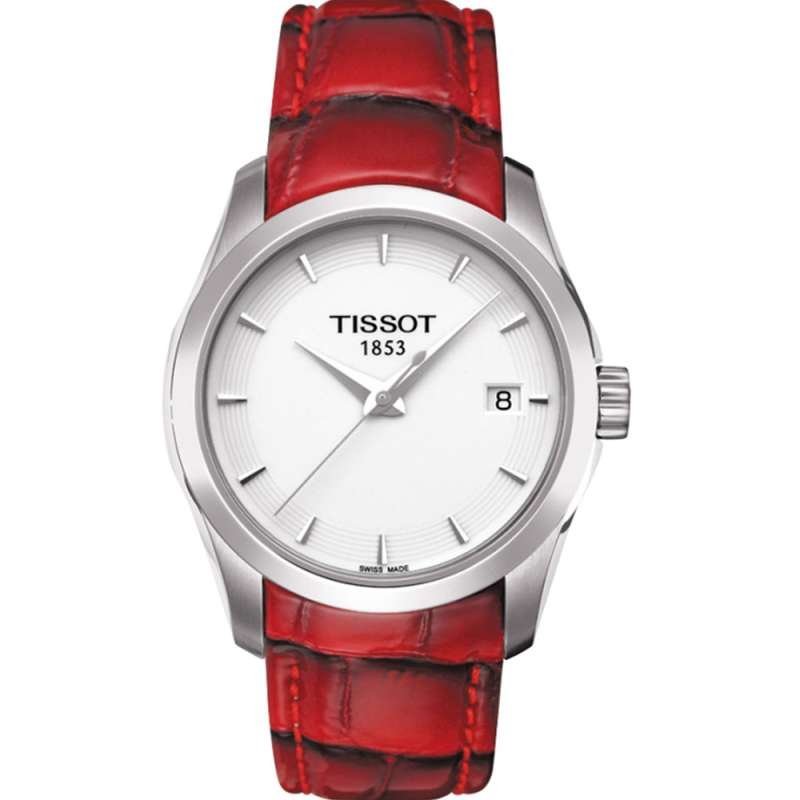 瑞士天梭(TISSOT)库图石英女表T035.210.16.011.01皮带