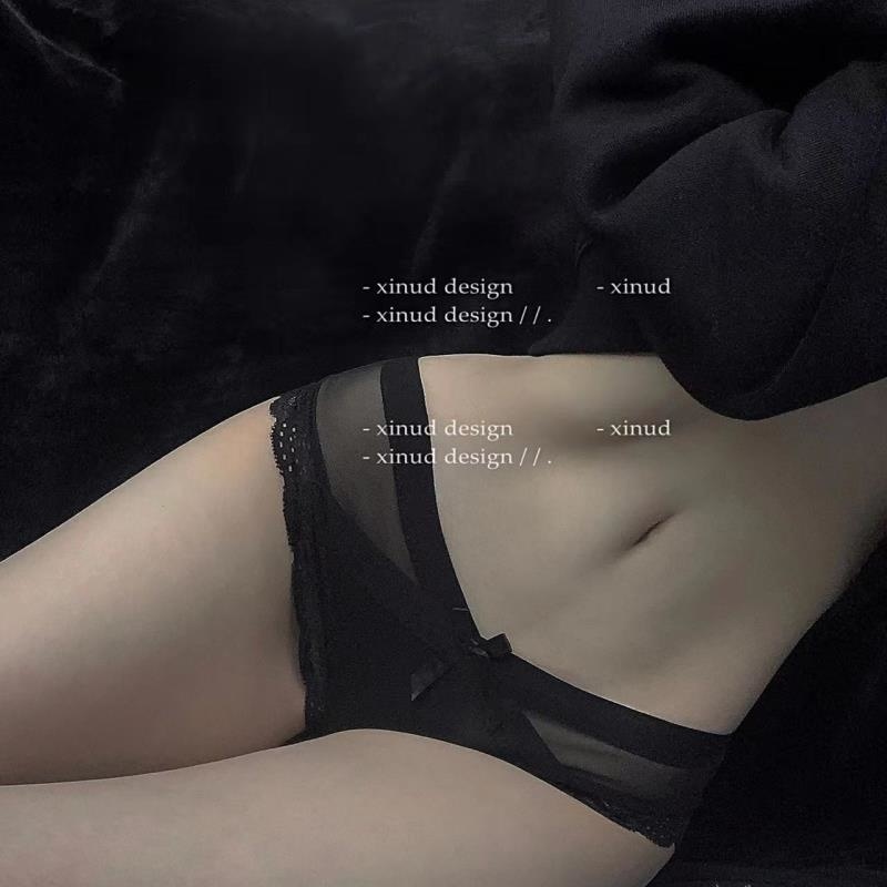 长夜漫漫情趣内裤日系内裤女低腰性感舒适蕾丝透明女士三角裤9009GltwfT高清大图