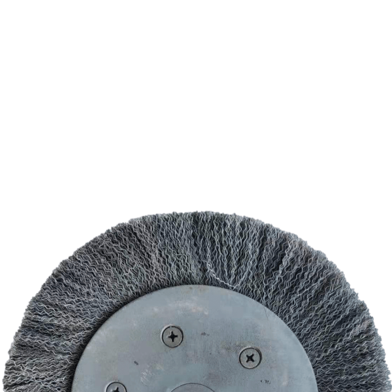 蔚珺牌轮轴除锈机钢丝轮端刷300mm个高清大图