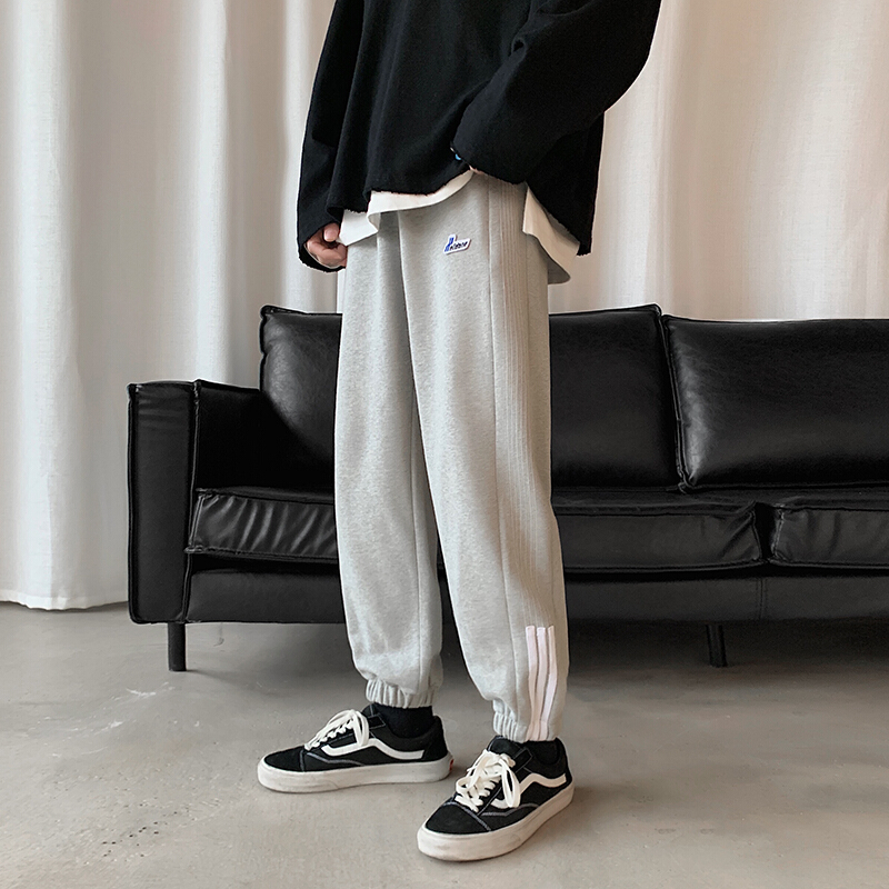 梵克公牛运动裤男牌长裤流裤子常规针织ins超火cec百搭卫裤