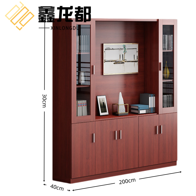 鑫龙都 办公柜200*40*200cm五门 台