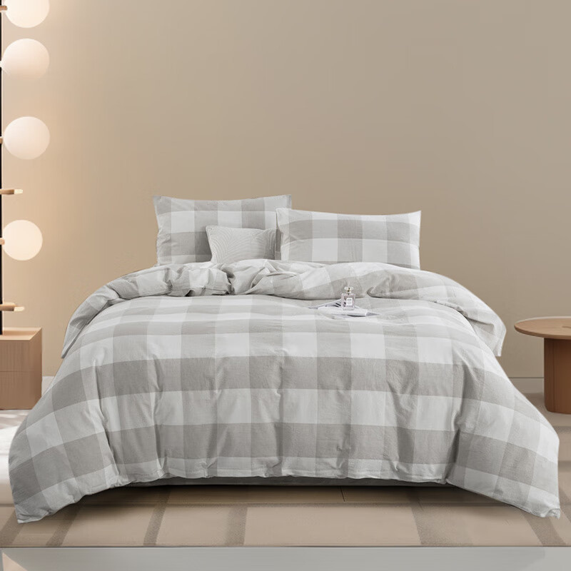 红秀世纺全棉斜纹四件套 雅格 HX2503-C001 200*230cm