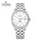 Titoni瑞士梅花表宇宙系列日历夜光自动机械手表男钢带878S-606