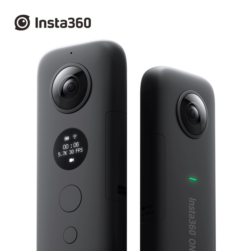 Insta360oneX 5.7K 360运动全景相机 陀螺仪防抖专业Vlog隐形自拍杆航拍旅游滑雪骑行潜水VR看房摄像