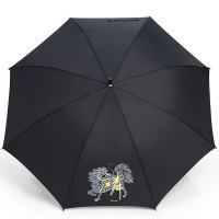 红叶伞 加大自开雨伞男长柄伞易甩干加大商务伞直柄晴雨伞直杆威风祥麟伞黑色