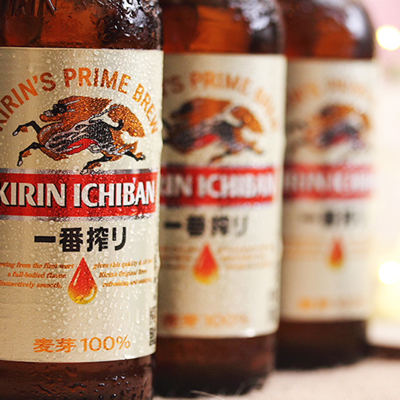 麒麟一番榨啤酒 黄啤 330ml*24瓶 整箱装