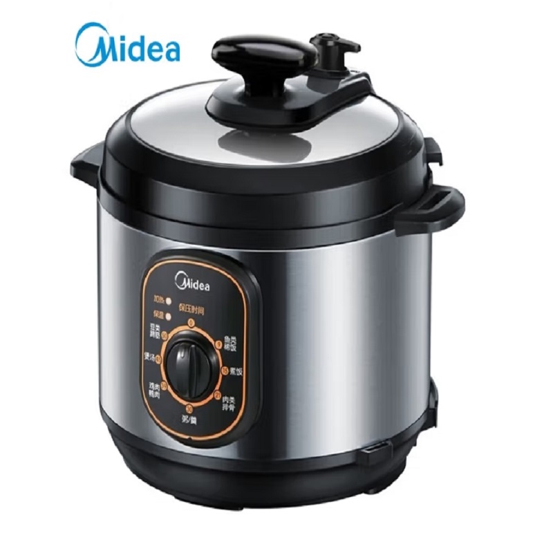 美的(Midea)电压力锅机械版旋钮控制可开盖加热高压锅家用智能MY-12CH402A