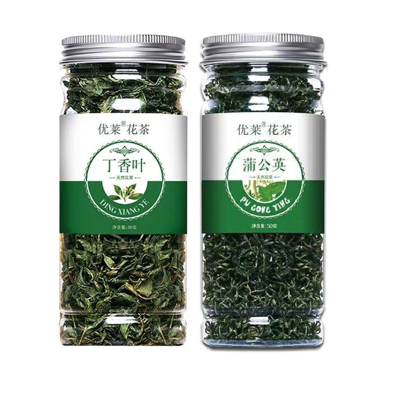 丁香茶+蒲公英 丁香茶正宗长白山野生丁香养胃茶玫瑰花茶蒲公英茶菊花茶组合