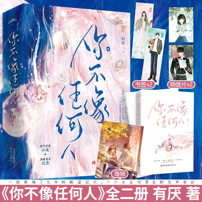 你不像任何人 [正版]捡漏 特签版 你不像任何人 有厌 新增番外 晋江文学城青春文学现实向校园暗恋文言情小说 天宇图书高清大图