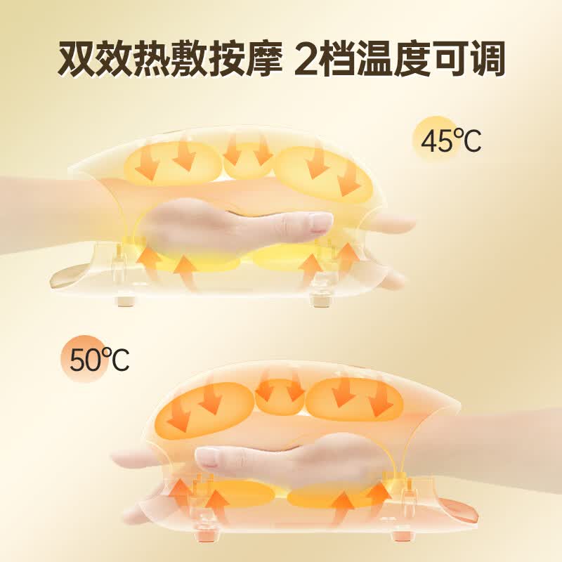 喜来康 手部按摩器小鲸鱼手指掌心关节腱鞘热敷按摩仪H9028C PLUS高清大图