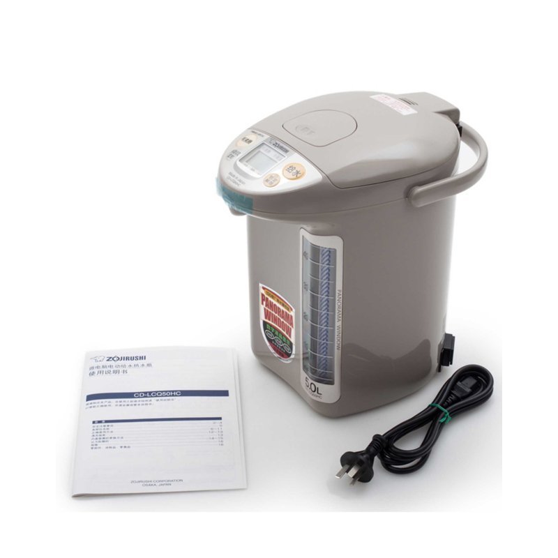 象印(ZO JIRUSHI) 电水瓶 CD-LCQ50HC-TK 日本原装进口不锈钢电热水壶微电脑电热水瓶电动给水 5L高清大图