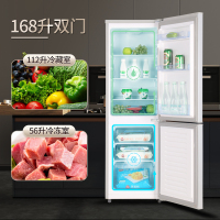 新飞(Frestec)168升 两门家用小冰箱 节能低噪 租房宿舍优选 冷藏冷冻双门电冰箱-钛空银