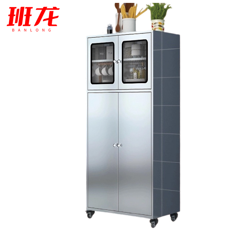 班龙不锈钢碗柜70*40*156cm台高清大图