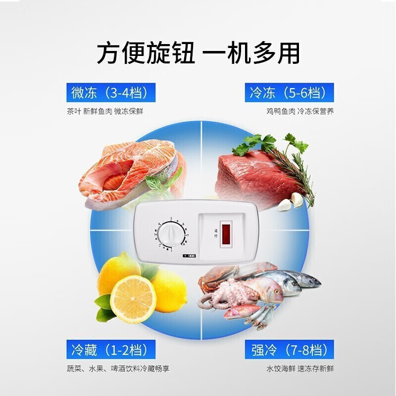 澳柯玛(AUCMA)-38℃低温商用卧式茶叶大容量冰柜 冷藏冷冻转换顶盖门 批发雪糕冷柜低温BC/BD-520SNA