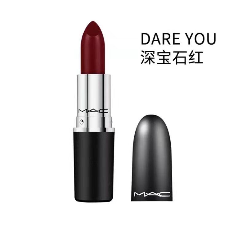 魅可(MAC)魅可润采诱光唇膏3G 16(DARE YOU) 显色持久口红 暗闪红宝石