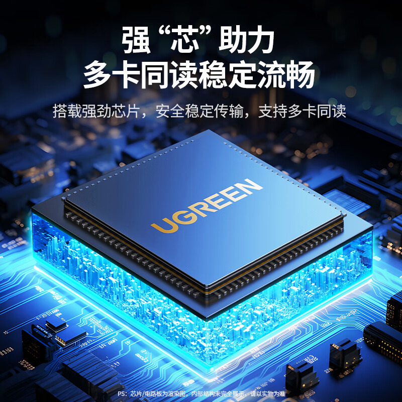 绿联(UGREEN)USB/Type-C读卡器3.2高速 支持索尼佳能相机cfeA/cfeB/SD/TF卡手机无人机高清大图