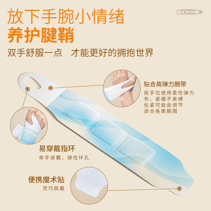 中稳堂 氨糖软骨素手腕热敷暖宝宝蒸汽热敷腱鞘腕带草本养护便携装16贴 BDZSSC高清大图