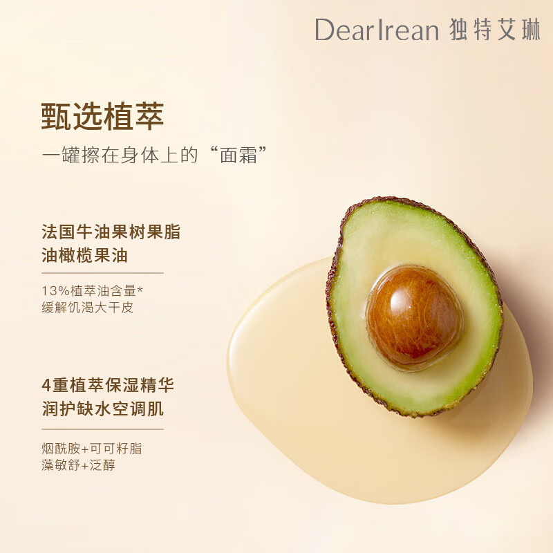 独特艾琳香氛身体冷霜(玻璃瓶款)加州柚里 180g高清大图
